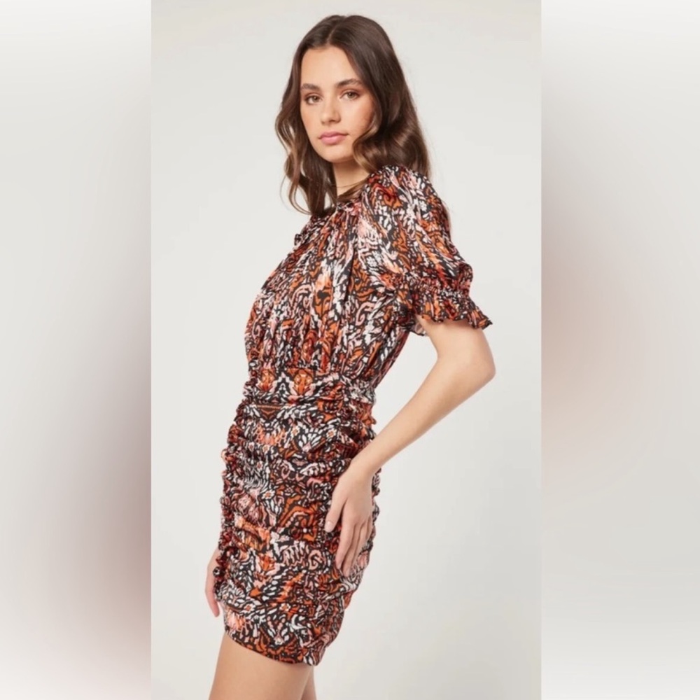 ELLIATT Orange Adamite Mini Dress